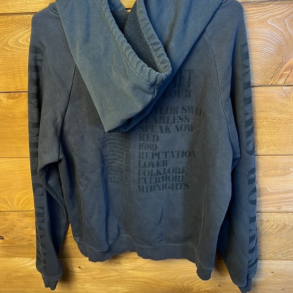 Taylor Swift The Eras Tour Womens Concert Merch Hoodie Gray Sweatshirt oversized - Picture 10 of 12